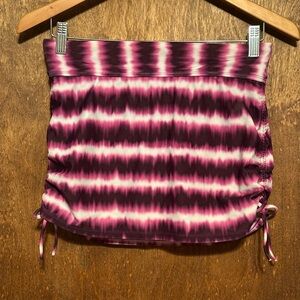 SALE✨ Athleta Swim Skirt (S) pink/Burgundy/Plum Tie Dye Skort Bikini Bottom